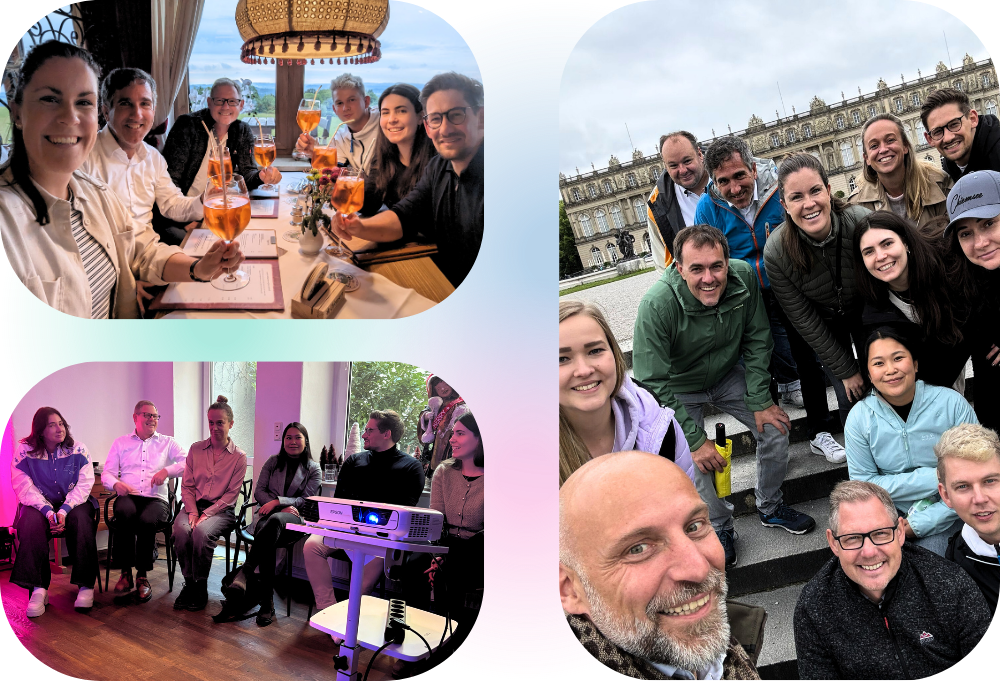 Collage aus Fotos des Teams der SLH Smart Living Hub